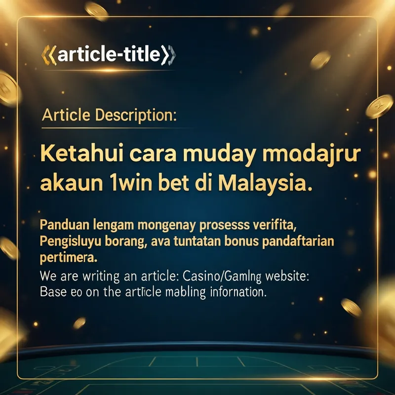 Cara Daftar 1win